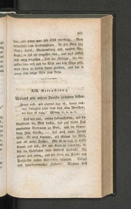 XIII. Betrachtung. Worauf wir unsere Freude gründen sollen.