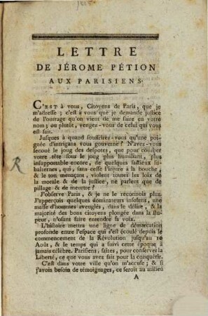 Lettre De Jérome Pétition Aux Parisiens