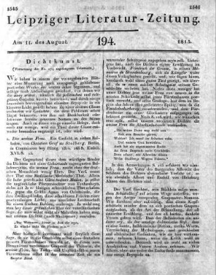 1815-08-11 : 194. Stück