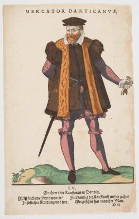 Tracht eines Kaufmanns aus Danzig
