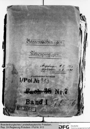 Personalangelegenheiten der Polizeibeamten, insbesondere ihre Versorgung. Allgemeines