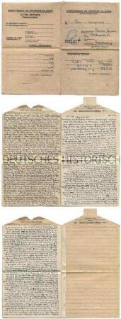 Brief von Harald von Koenigswald aus dem Kriegsgefangenenlager in Metz u.a. zur Hoffnung auf baldige Entlassung - Familienkonvolut