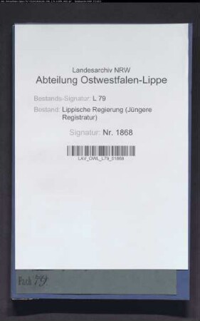 Revision der Steuerkasse Detmold