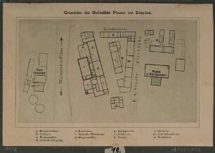 Lageplan der Hofmühle (Bienertmühle) in Plauen bei Dresden