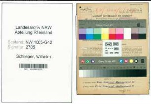 Entnazifizierung Wilhelm Schlieper , geb. 04.03.1886 (Anstreicher)