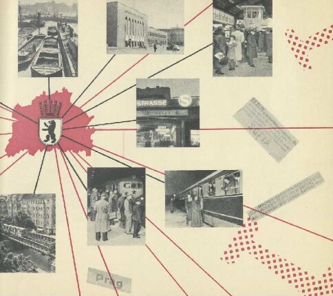 Wiederaufgebaute Bahnhöfe (Friedrichstraße und Ostbahnhof), innerstädtische Verkehrsmittel, Kutter
