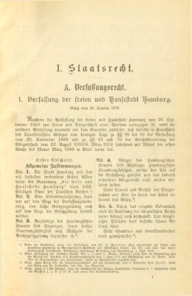 A. Verfassungsrecht