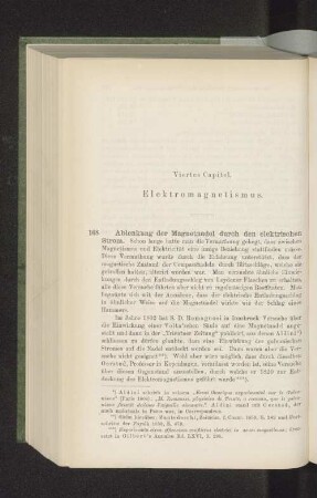 Viertes Capitel. Elektromagnetismus.