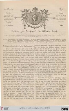 Heft 5 (11. November 1880)