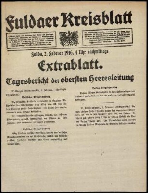 Ausgabe vom Mittwoch, den 02. Februar 1916.