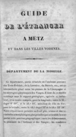 Département de la Moselle.