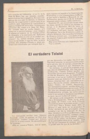 El verdadero Tolstoi