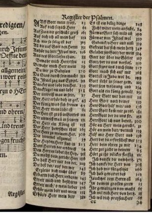 Register der Psalmen
