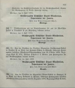 94. Ministerial-Bekanntmachung, betreffend Einziehung von Diphtherie-Serum