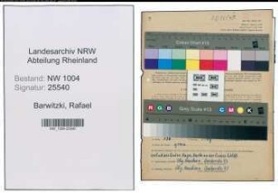 Entnazifizierung Rafael Barwitzki , geb. 12.10.1896 (Kaufmann)