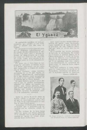 El Yguazú : (Impresiones)