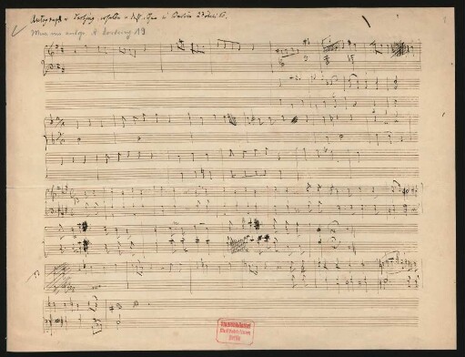 Sieg der Freiheit oder Tod. Skizzen; Coro maschile; A-Dur; LoWV 81