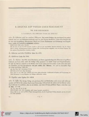 VII. Die Heiligen