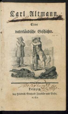 Carl Altmann : Eine vaterländische Geschichte