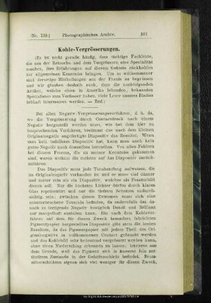 Kohle-Vergrösserungen
