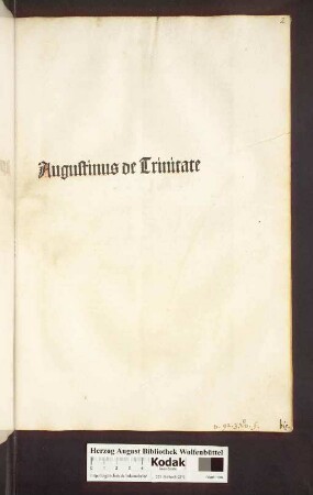 Augustinus de Trinitate