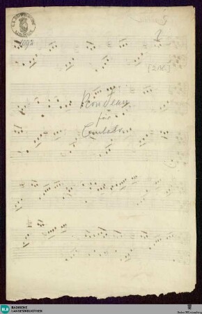 Rondos - Mus. Hs. 1092 : keyb; A