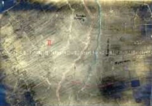 Luftbild von Stellungen an der Westfront