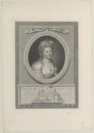 Bildnis der Christine Henriette Louise, Gräfin von Hochberg