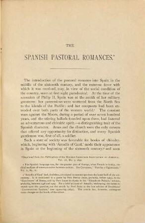 The Spanish Pastoral Romances