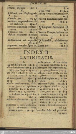 Index II. Latinitatis