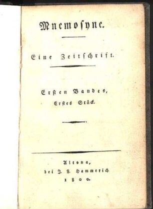 1: Mnemosyne