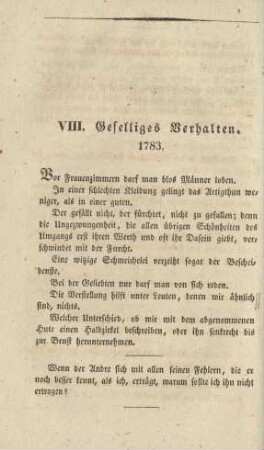 VIII. Geselliges Verhalten