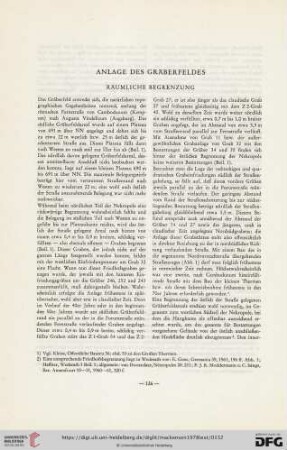 Anlage des Gräberfeldes
