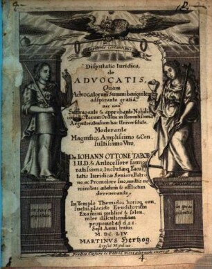 Disp. iur. de advocatis