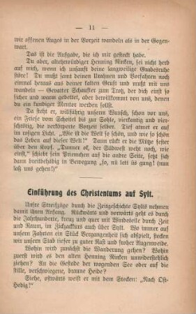 Einführung des Christentums auf Sylt
