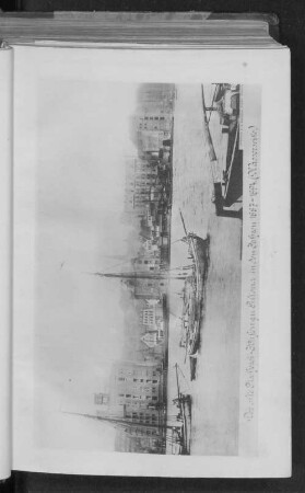 Der alte Fischerei-Hafen in Altona in den Jahren 1887-1894. (Wasserseite.)