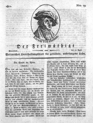 Nro. 79, Sonnabend, den 20. April 1811