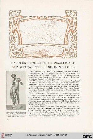 Das württembergische Zimmer auf der Weltausstellung in St. Louis