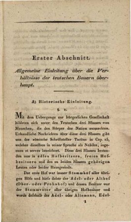 Das Institut der Reallasten auf teutschen Bauergütern, nach seinen Hauptmomenten dargestellt : ein germanistischer Versuch