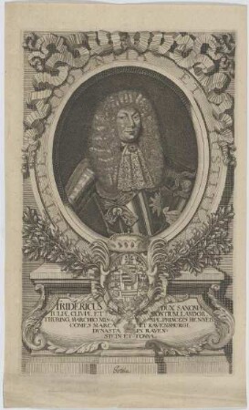 Bildnis des Fridericus I., Herzog zu Sachsen-Gotha u. Altenburg
