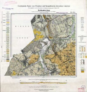 [4602 4603] Kaldenkirchen, Geologische Karte von Preußen und benachbarten deutschen Ländern