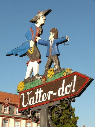 Odenwälder Tracht, Hinweis auf eine Toilette am Schloss von Erbach/Odenwald