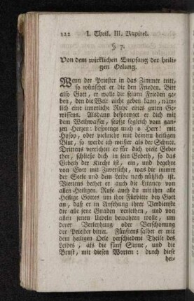 § 7. Von dem wirklichen Empfang der heiligen Oelung.