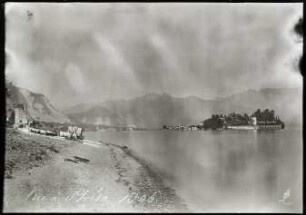 Lago Maggiore, Panoramablick vom Seeufer bei Stresa