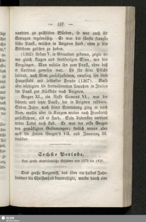 Sechste Periode