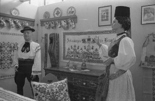 Ausstellung "Kleingarten - Siedlung - Landwirtschaft" am Festplatz mit Heimatschau des Bundes der Vertriebenen.