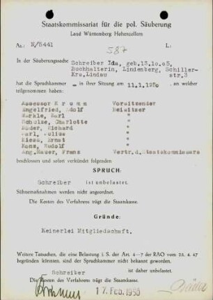 Schreiber, Ida