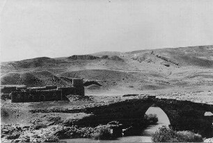 Jordan-Brücke [wohl Allenby-(Jordan-)Brücke] girr el-mgami [?] v. Süd