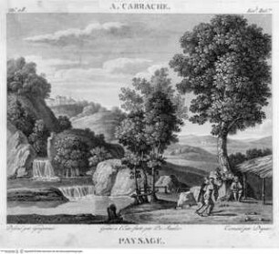 Galerie du Musée Napoléon / publiée par Filhol et rédigée par Joseph Lavallée, Paris : Filhol, 1804-1813, Band 1., Tafel 28 Landschaft
