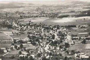 Ebersbach bei Löbau : Ebersbach/Sachsen, Luftbildschrägaufnahme von Südosten